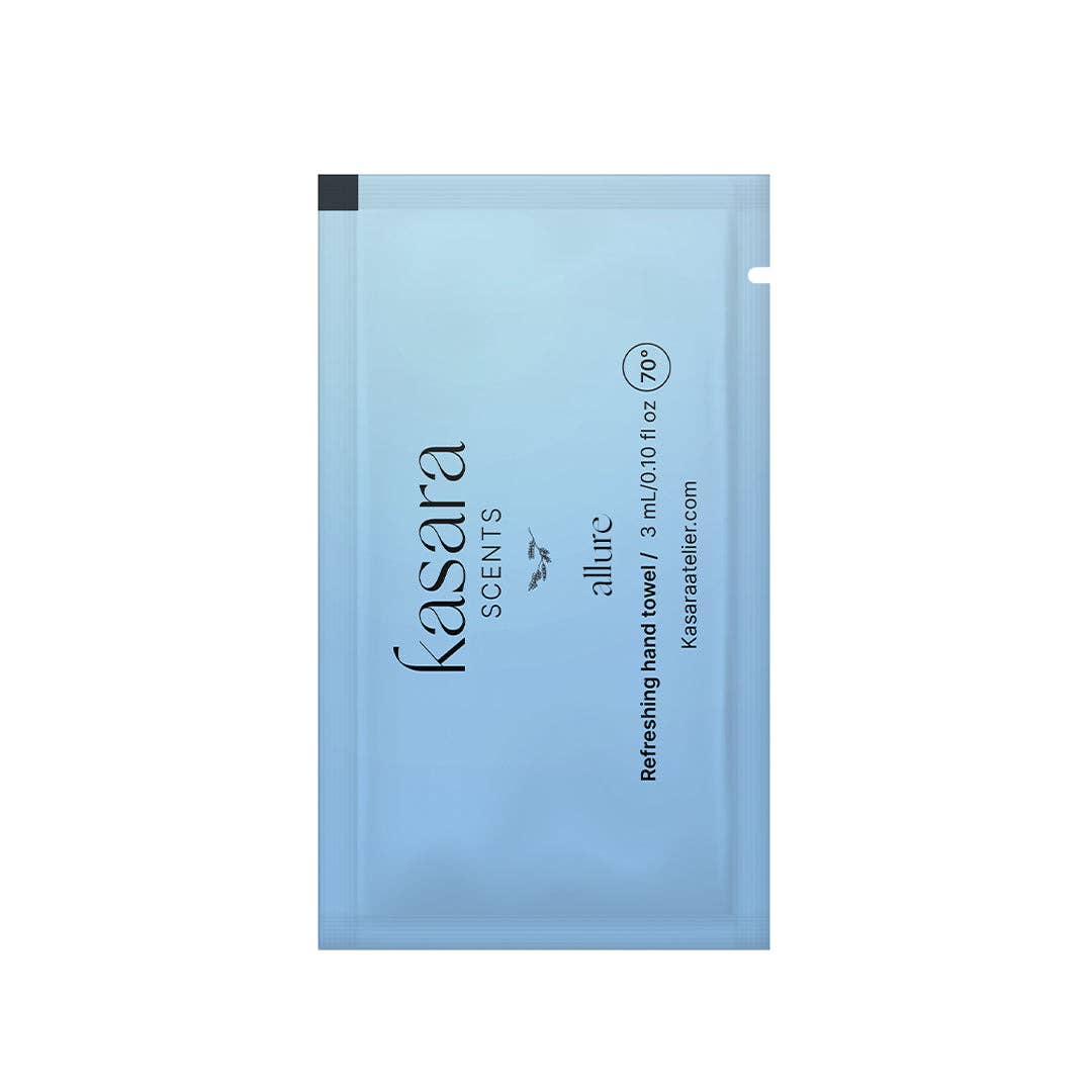 Kasara Atelier - Wholesale Face & Body Wipes - Allure, perfumed wipes 60pcs Bergamot, Lemon1