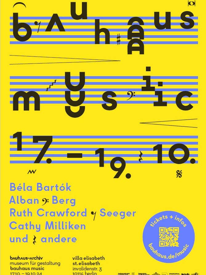 Bauhaus Music Poster 2024 for wholesale by bauhaus-archiv gmbh