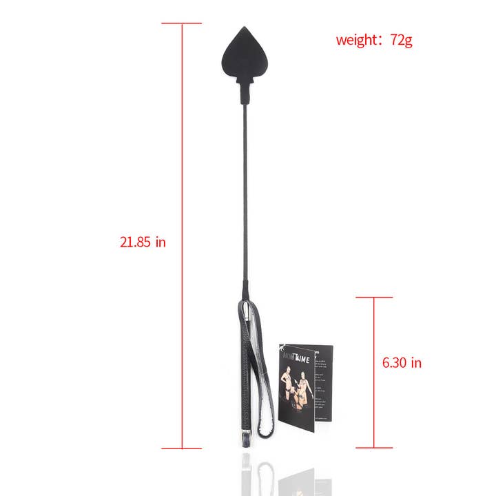 Plesur Body Products - Wholesale Sex Toy - Crop - Silicone Spade Tip Riding Crop with Pro Handle4
