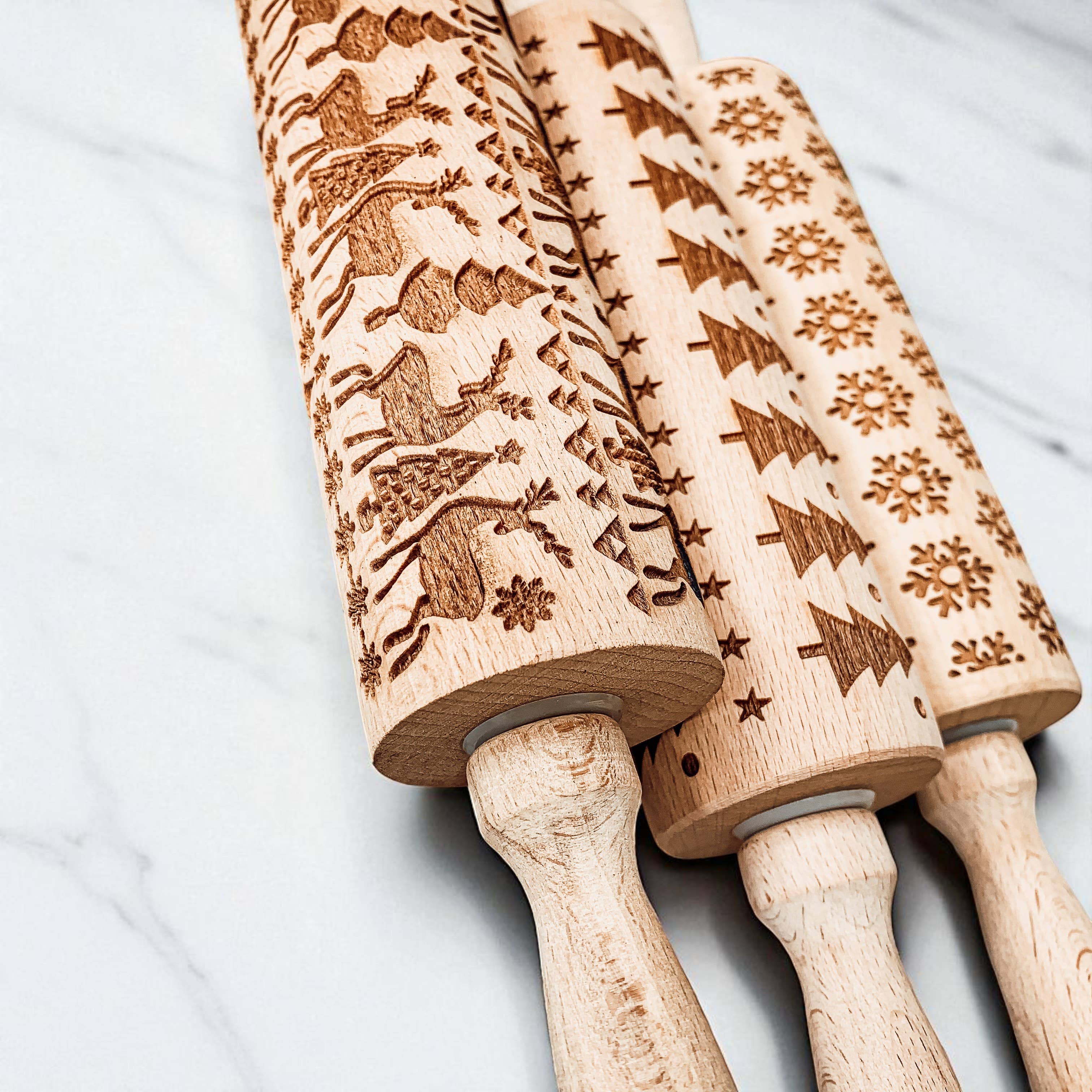 Gia Roma - Wholesale Rolling Pin - Christmas Cookie Cutter Baking Gift Set Wooden Rolling Pins 39