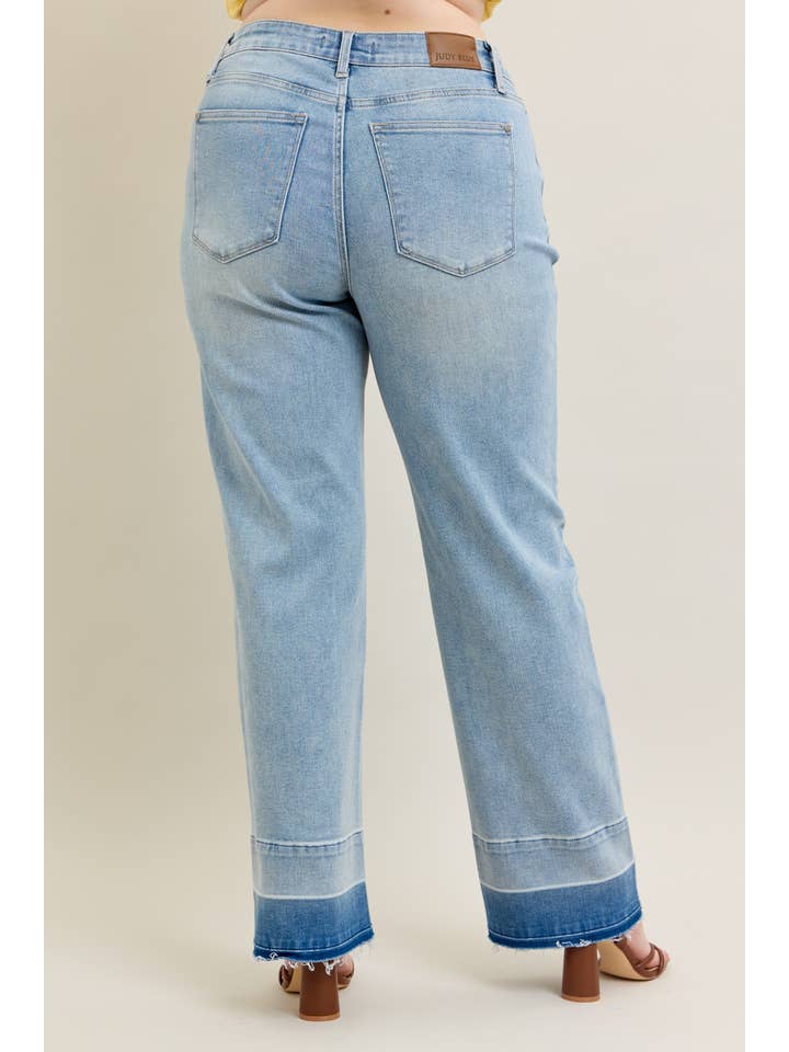 LT Light Wash Release Hem Wide Leg for wholesale on Faire6