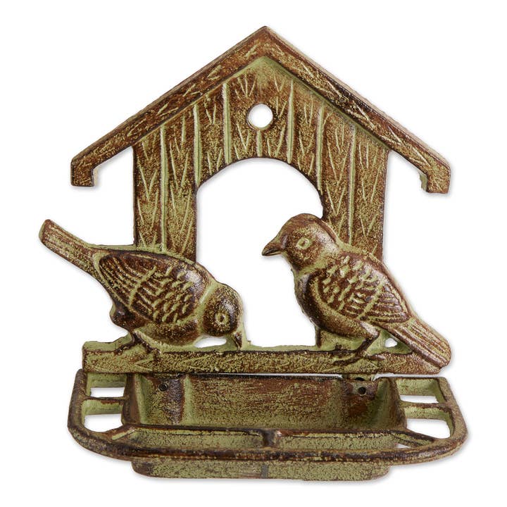 Zingz Home - Wholesale Bird Feeder - Wall Mounted Cast Iron Bird Feeder