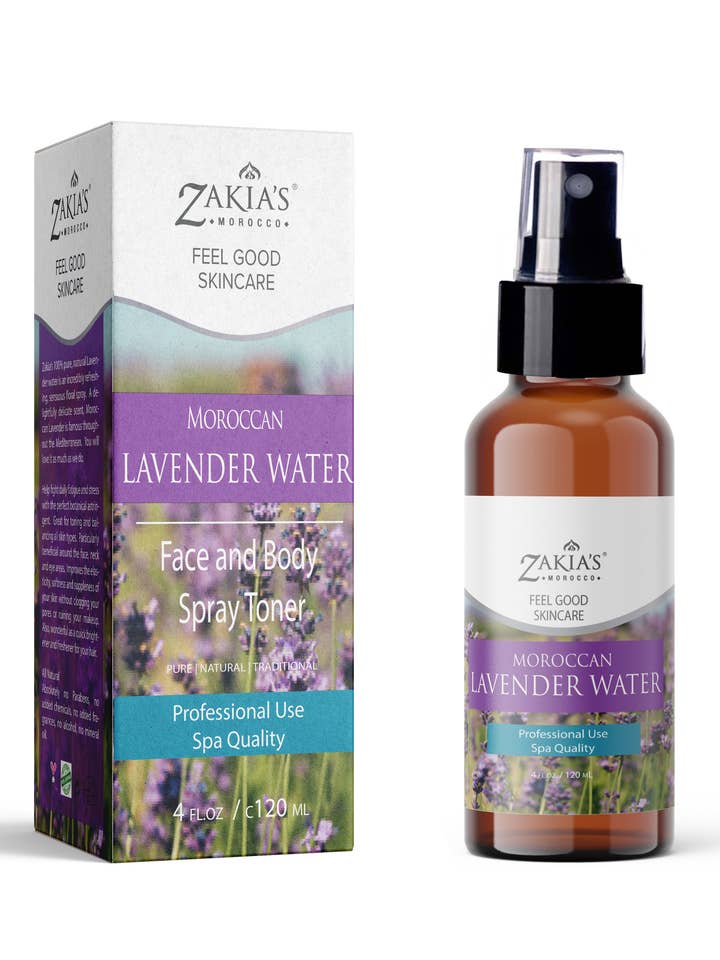 Moroccan Lavender Water Toning Spray - 4 oz for wholesale by Zakia's Morocco