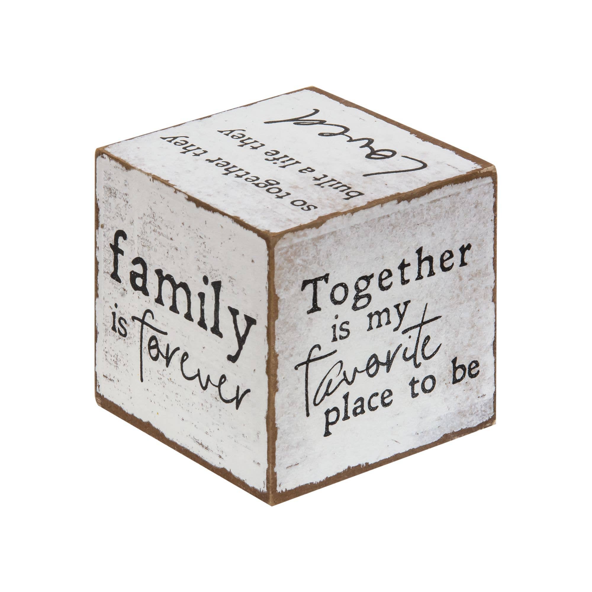 Col House Designs - Wholesale Sign - Family Sentiments Cube1