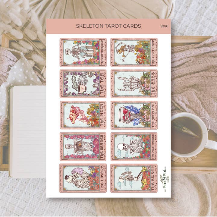 Plan & Plot Studio - Wholesale Sticker - Skeleton Tarot Cards | Stickers