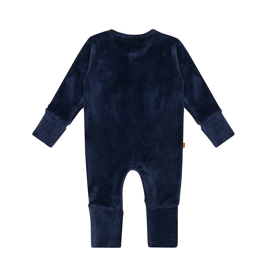 F&D Velour Baby Onesie | Patriot Blue for wholesale on Faire1