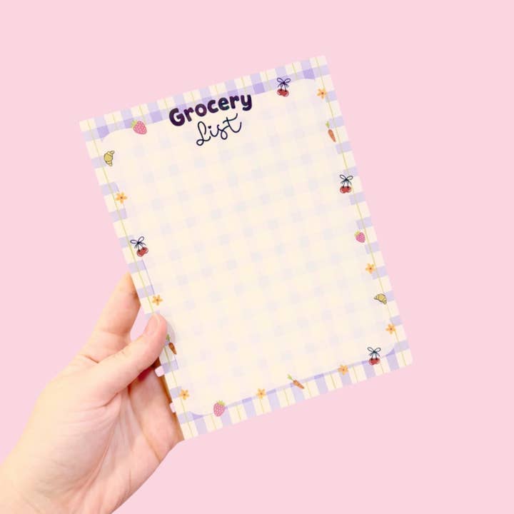 Bloc-notes Liste d'épicerie pour la vente par Posh Paperie