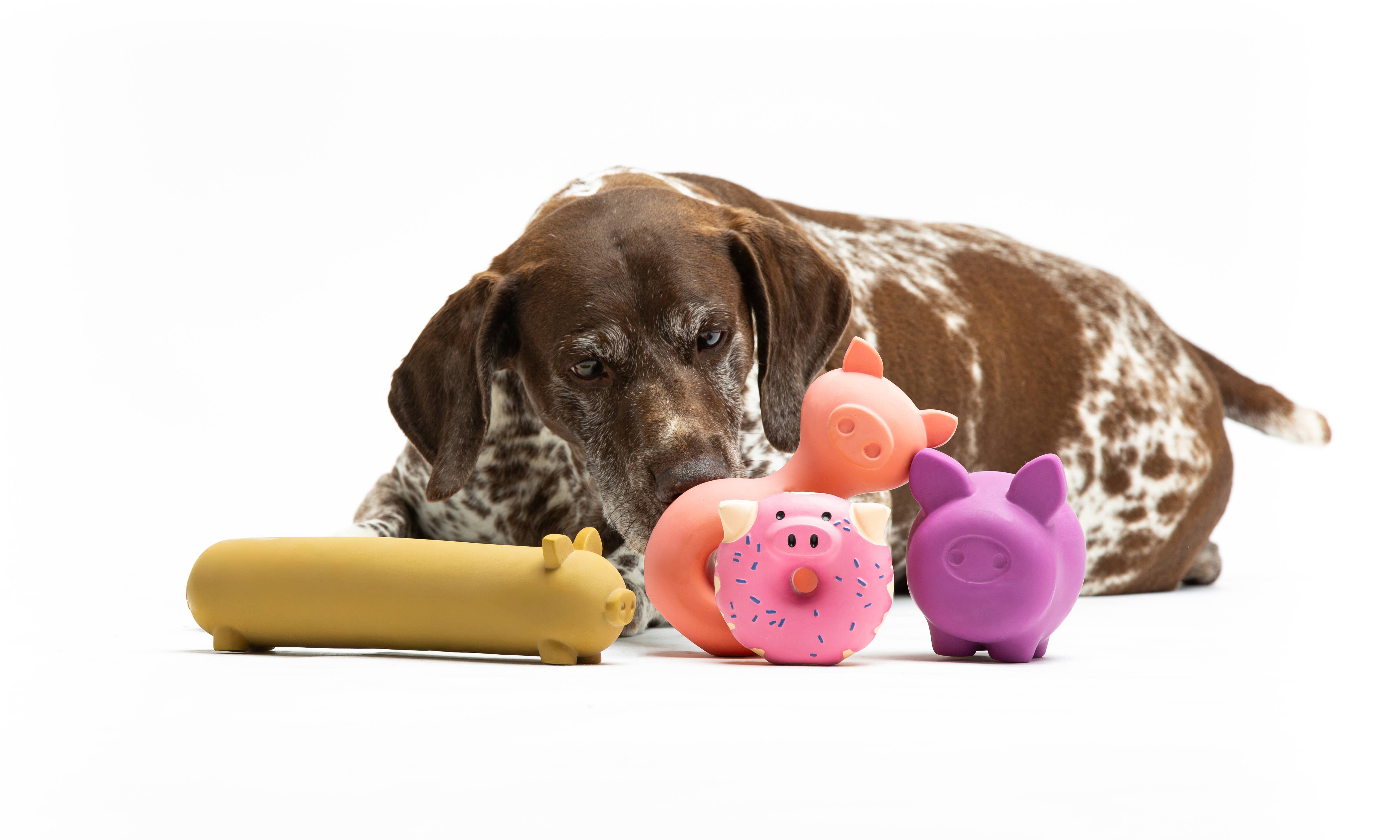 United Pets - Wholesale Speeltje - Kat/hond - Latex speelgoed varkentjes voor honden en katten3