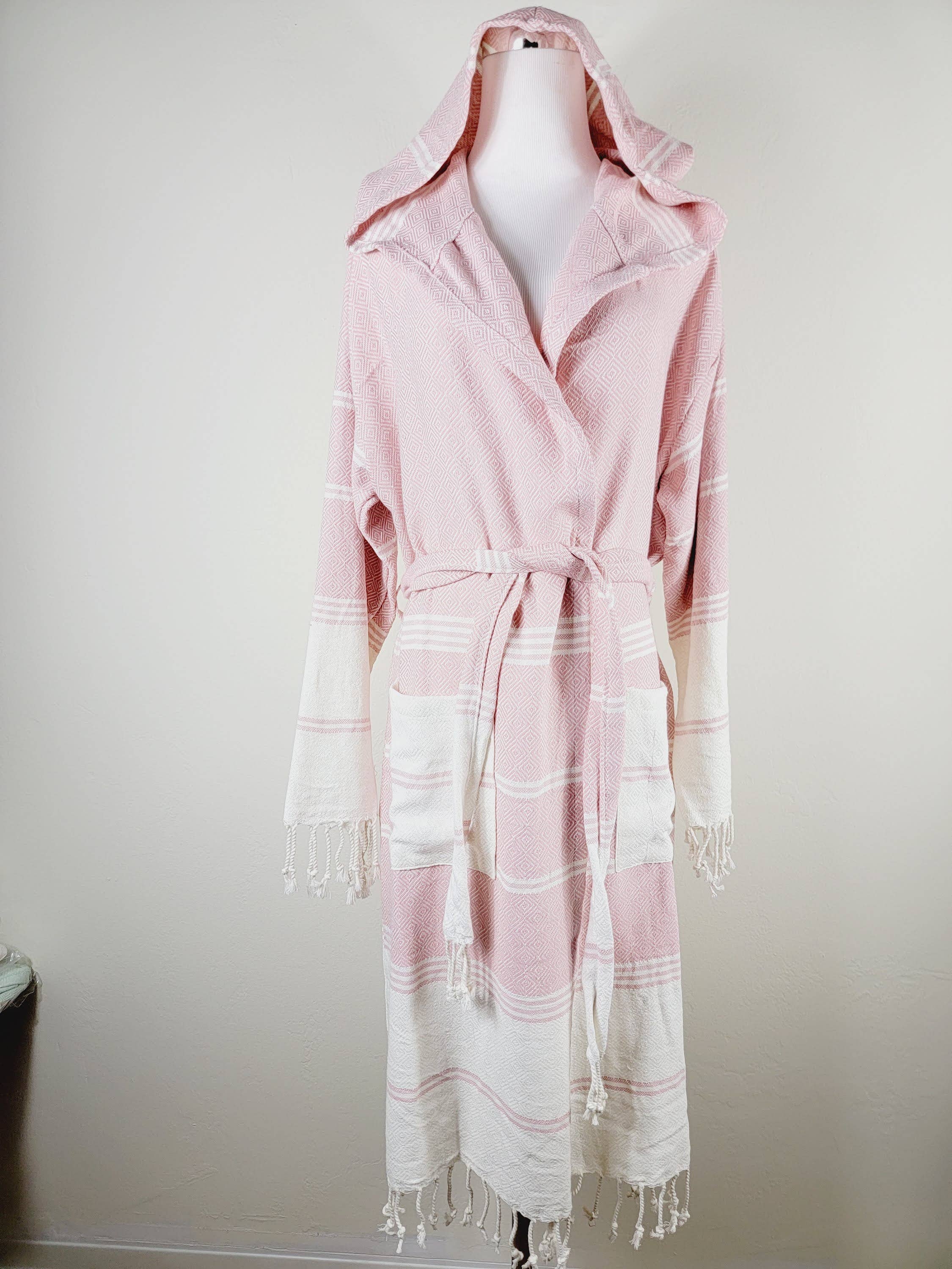 EBRU Home - Wholesale Robe - Unisex - Unisex Robe, Beach robe, Bath robe and spa,Turkish Robe PINK2
