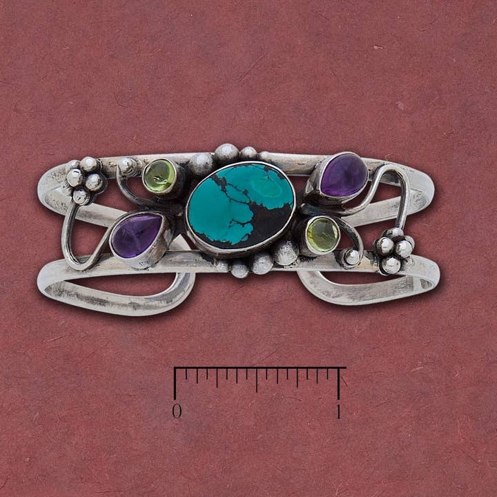 Ovale turquoise cabine met een paridootarmband. voor wholesale door Tidepool