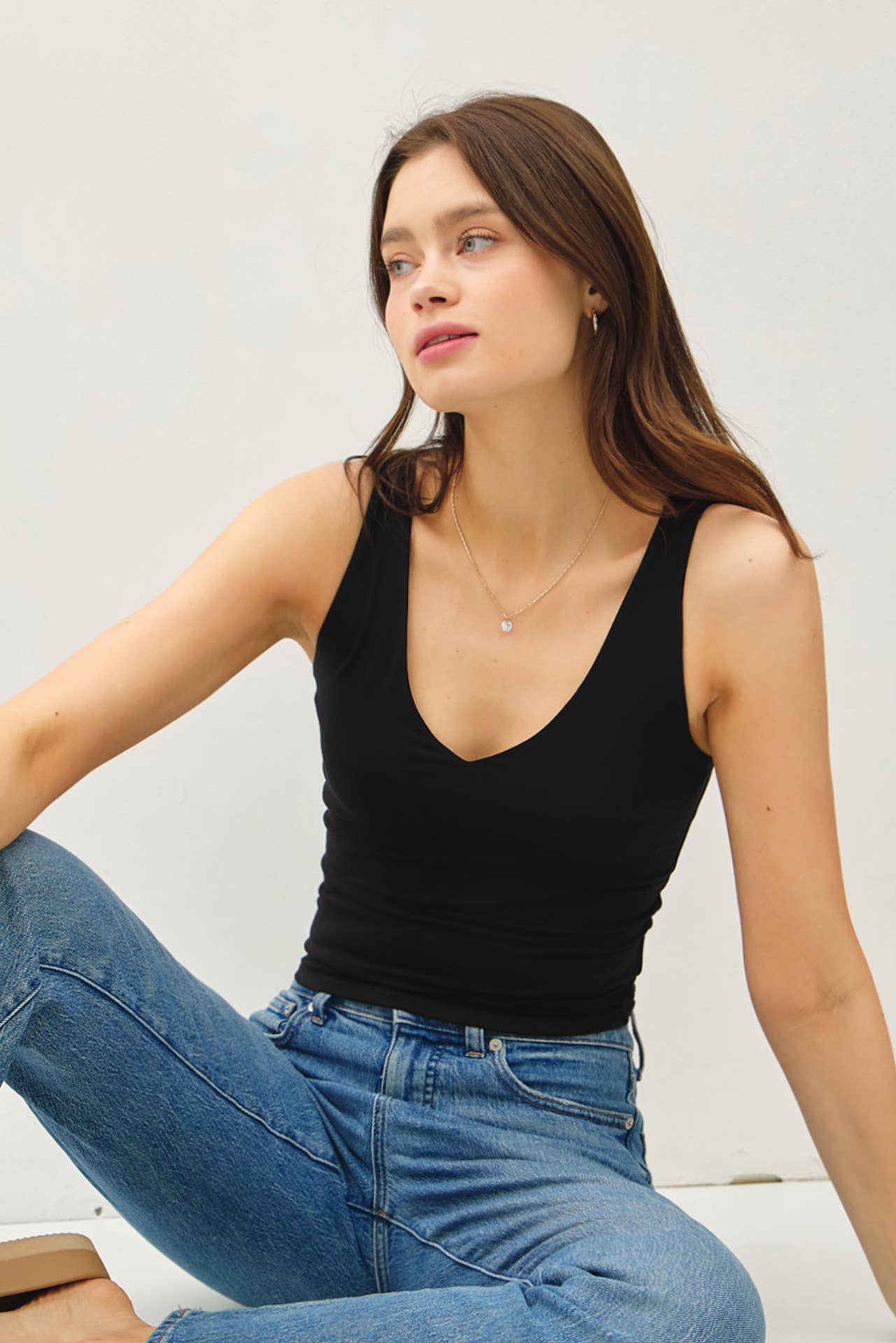 Be Cool - Wholesale Tank Top - Women's - NEW COLOR [SOFT CORE] BASIC V-NECK F AND B TANK 0