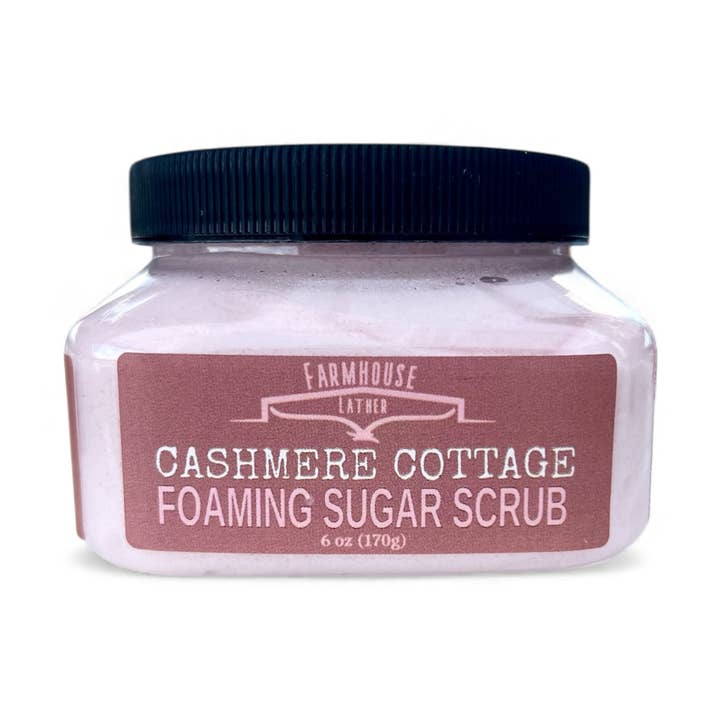 Cashmere Cottage - Gommage Sucre Moussant pour la vente par Farmhouse Lather
