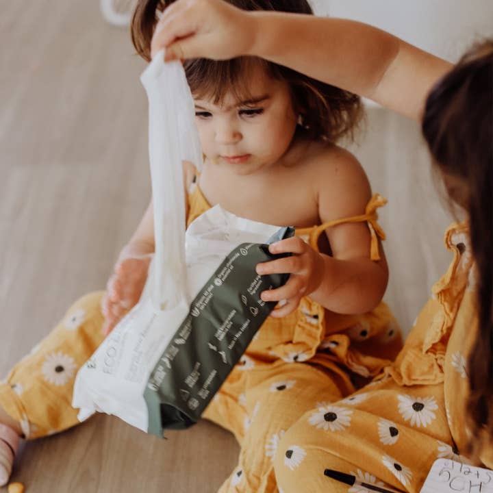 Ecoriginals - Wholesale Face & body wipes – Baby - 12 Packs Ecoriginals Biodegradable Bamboo Eco Luxury Wipes6