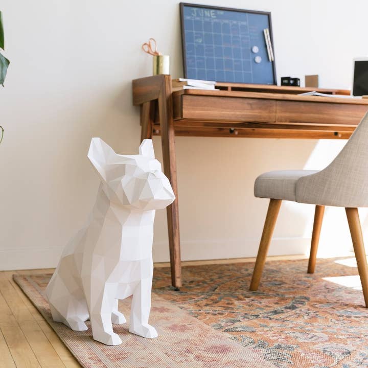 Abstract Home Art - Wholesale Decorative Tabletop Object - Max - French Bulldog - W / Home Décor, Storage Bin, Trashcan1