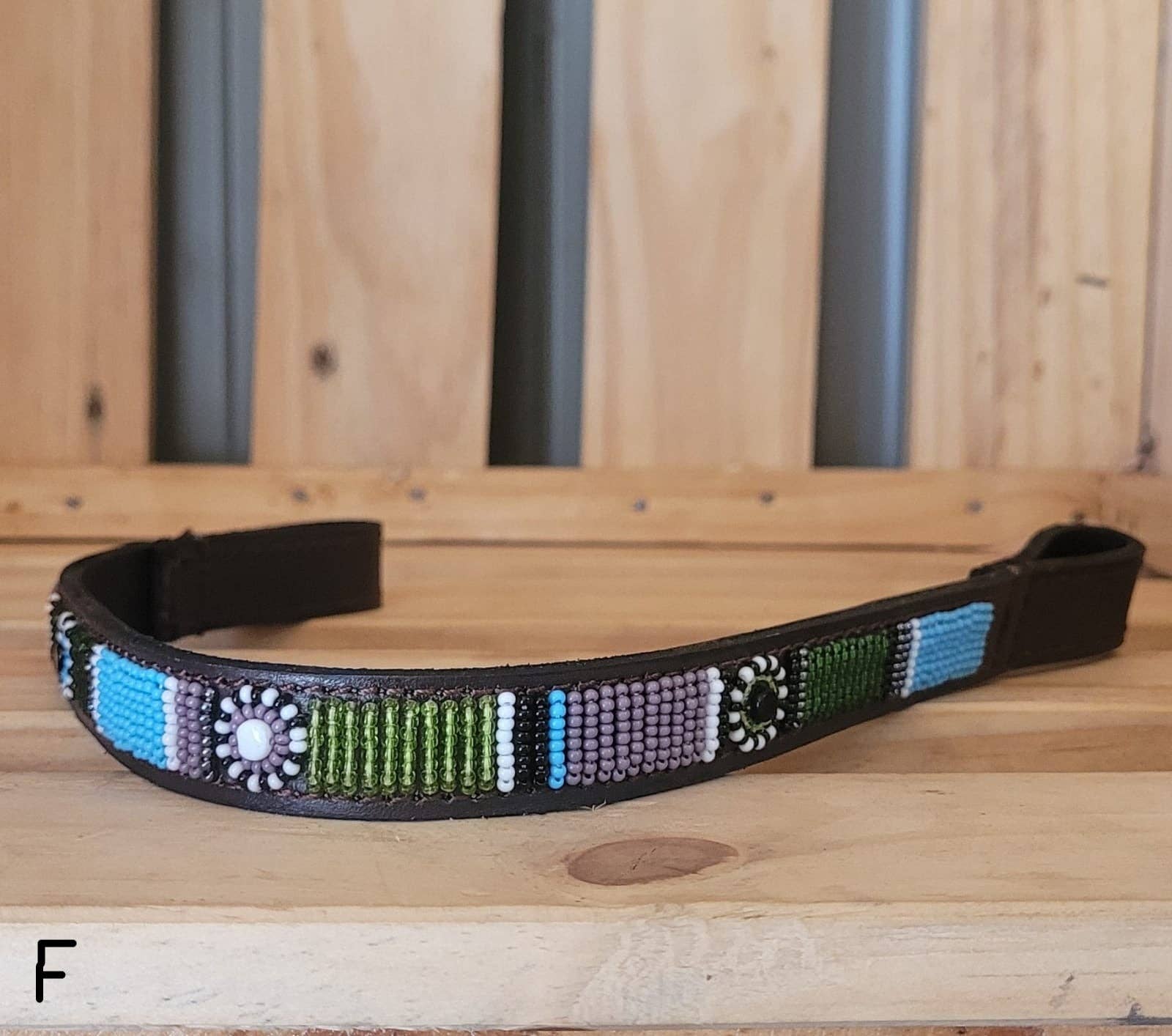 MAASAI CHIEF - Wholesale Pet Collar - Cat/Dog - Beaded Leather  Horse browband7