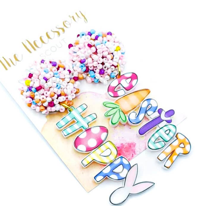 Scout Celebration Hoppy Easter Earrings for wholesale by THE ACCESSORY SCOUT