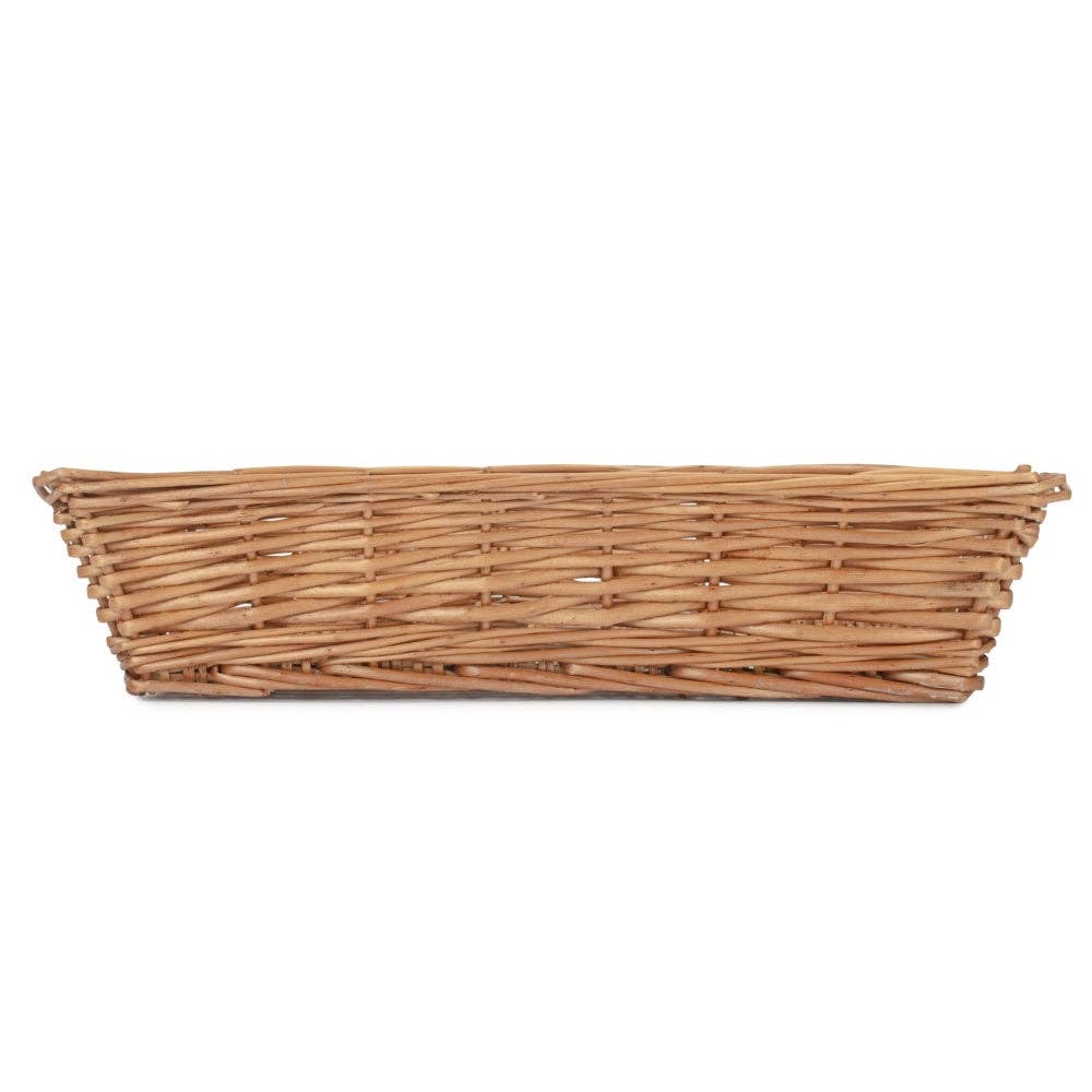 Red Hamper – wholesale Decorative tray – Tapered Wicker Rectangular Tray4