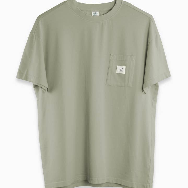 Unisex Heavy T-Shirt Olive for wholesale by The Clue Clothing