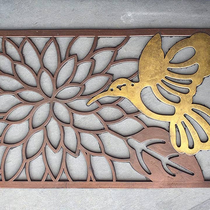 Lowton Bird - Zerbino antifango, effetto ferro, motivo uccelli per la vendita all'ingrosso da parte di Esselle Limited