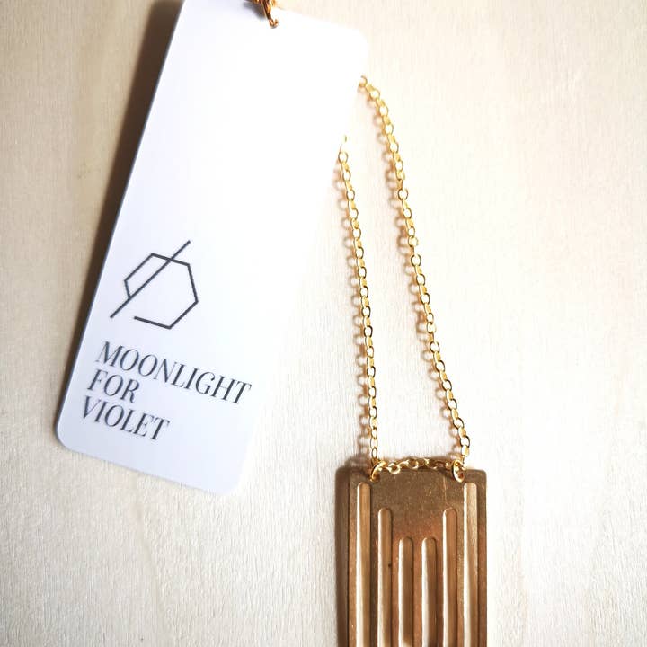 Arched Bow Necklace - Tall for wholesale by Moonlight for Violet