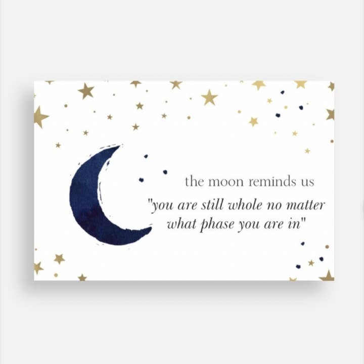Moon Phases Postcard for wholesale by Pleasant Papercraft