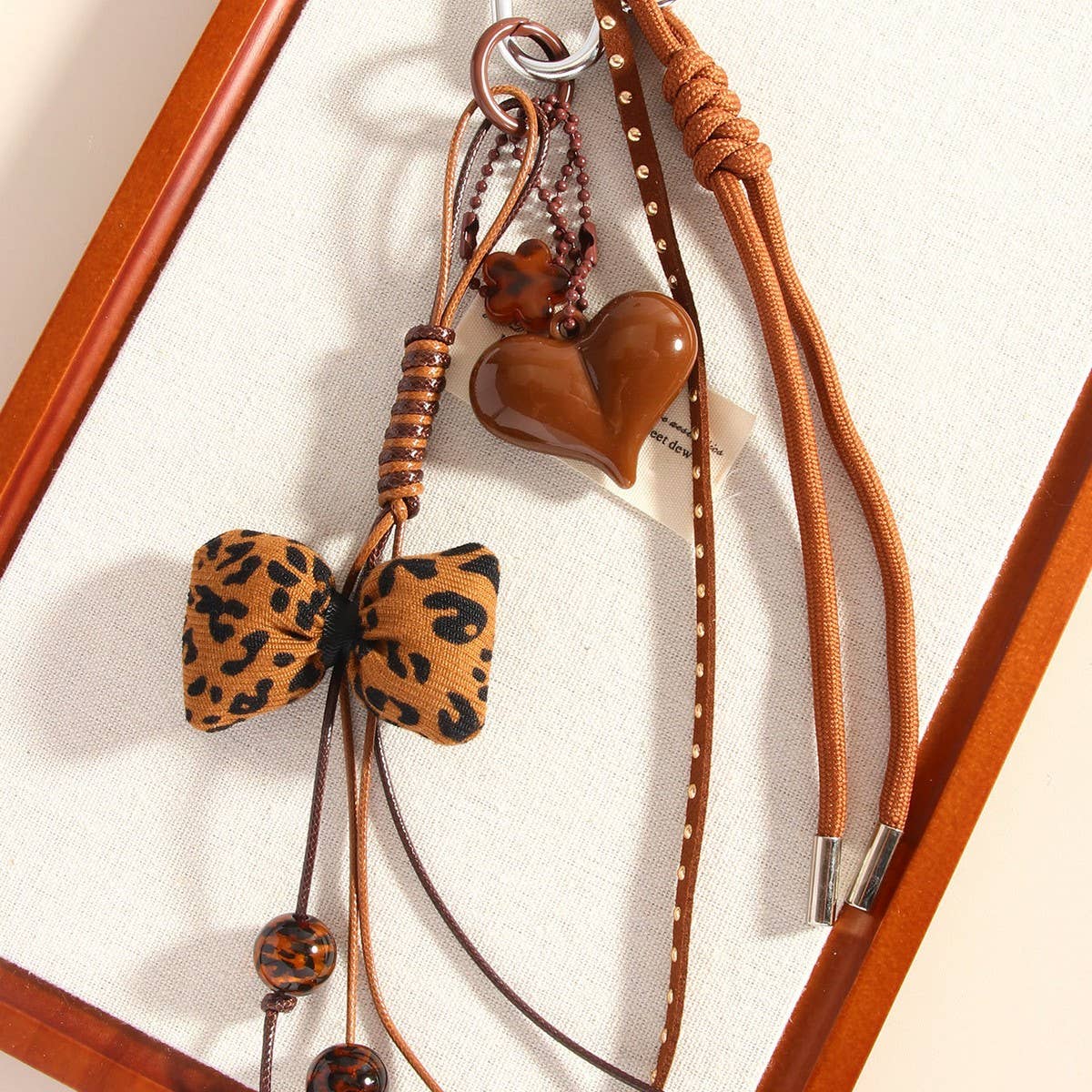 ACCITY - Wholesale Keychain - Women's - Handmade Heart Bow Keychain Bag & Phone Charm_CWMM75492