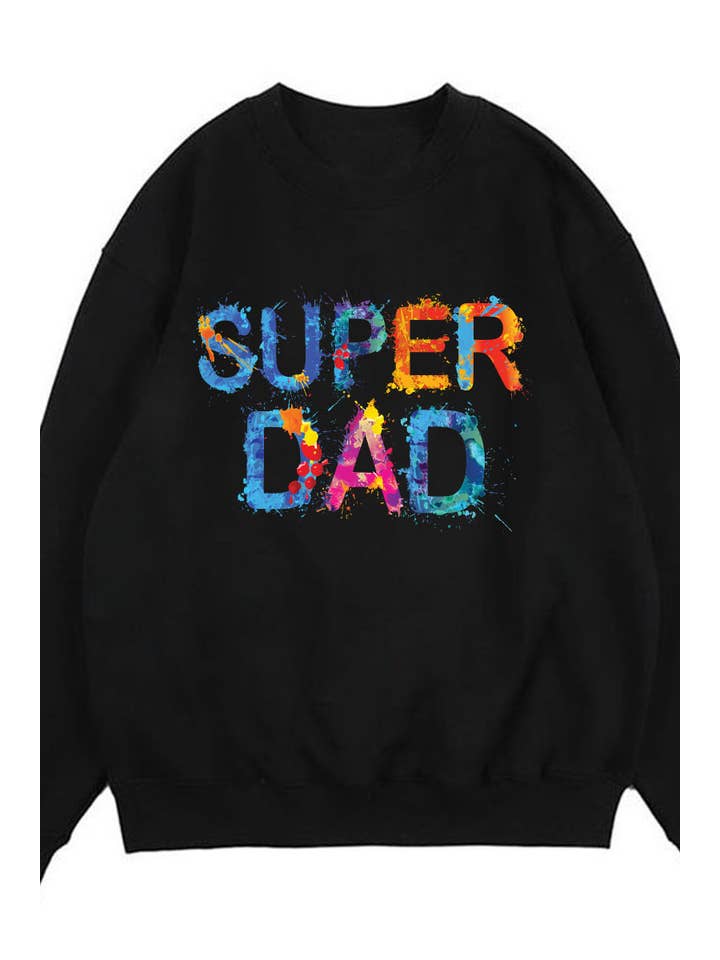 HARANG - Wholesale Graphic sweatshirt – Men’s - M8687-SW SUPER DAD graphic sweatshirts 4