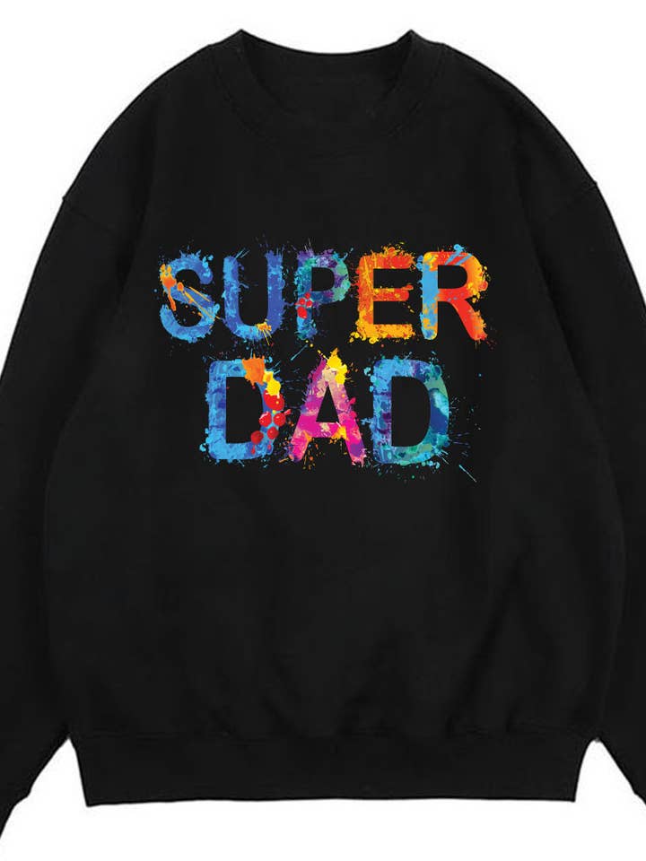 Sweatshirts graphiques M8687-SW SUPER DAD pour la vente par HARANG