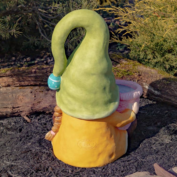 Zaer Ltd. International - Wholesale Garden Gnome - Spring Garden Gnomes with Planters- 2PC/Set6