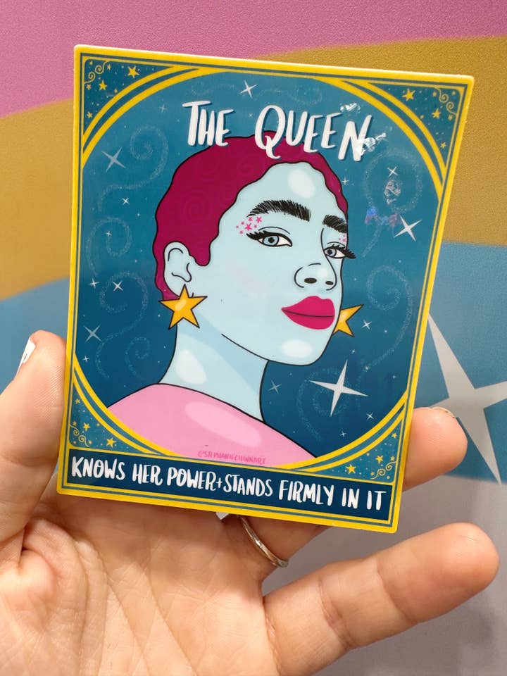 Autocollant - La Reine pour la vente par Stephanie chinn art