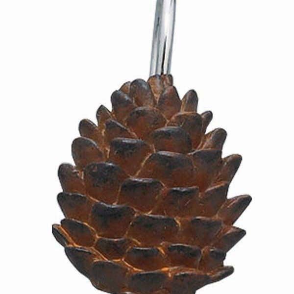 Park Designs - Wholesale Shower Curtain Rod/Hooks - Pinecone Shower Curtains Hooks