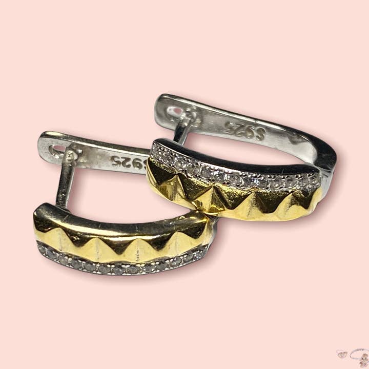 Boucles d'oreilles dorées pour la vente par Shine Juwely