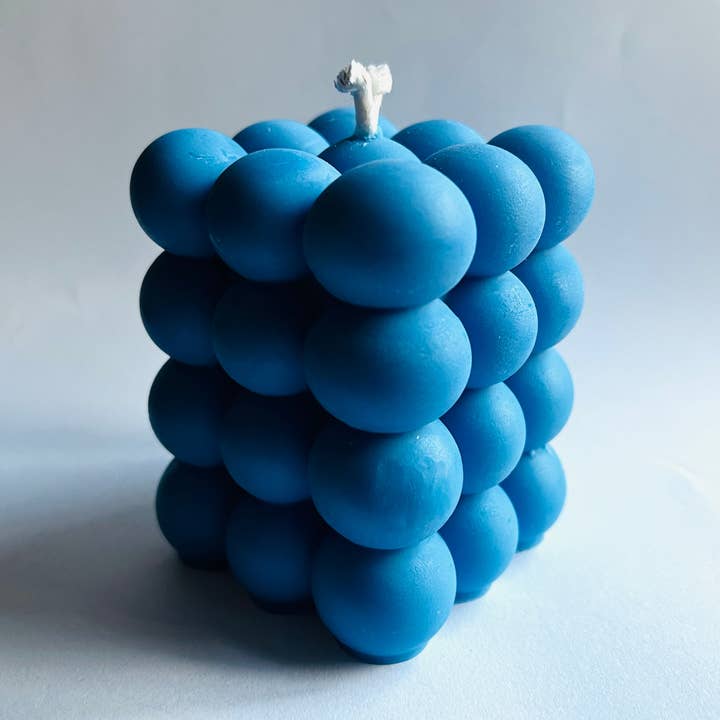 Bubble Havdalah Candle - Indigo for wholesale by The Materials Design Co.