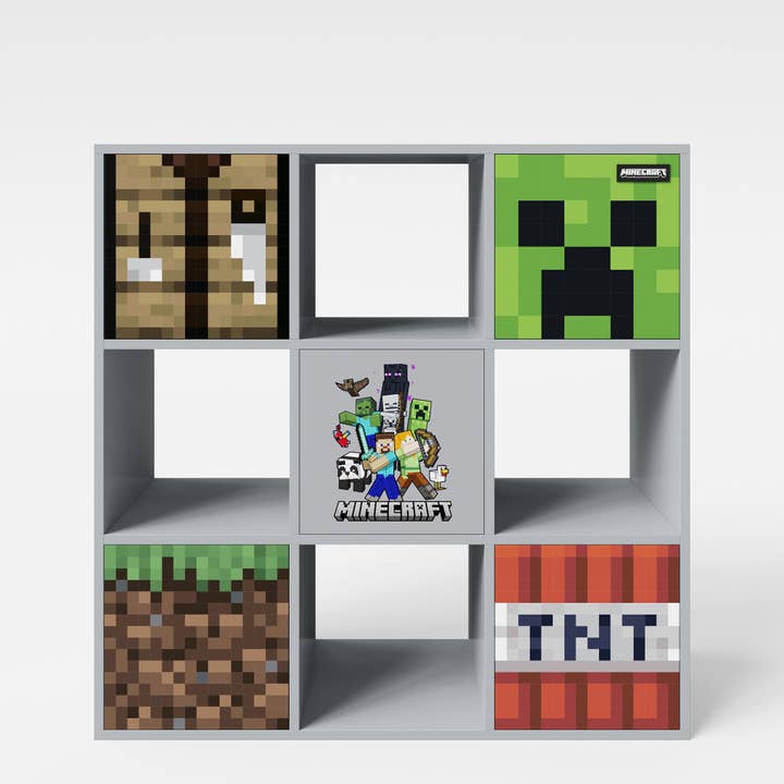 MINECRAFT kast met 4 vakken & 5 deuren - Push to Open voor wholesale door roba kids