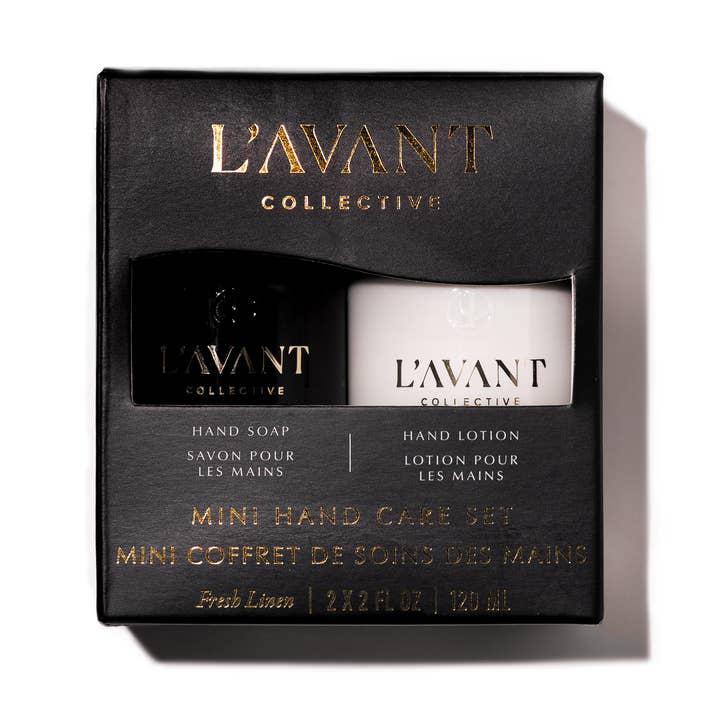 L'AVANT Collective – Großhandel Reisesets – Mini-Handpflegeset, Handseife+Handlotion Fresh Linen0
