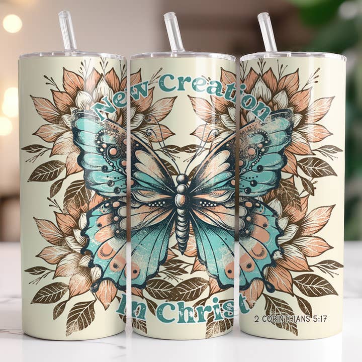 Christian / Inspirational "New Creation" Tumbler for wholesale by FloBama Girls Wholesale