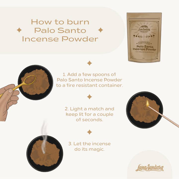Luna Sundara - Wholesale Incense - Palo Santo Incense Powder