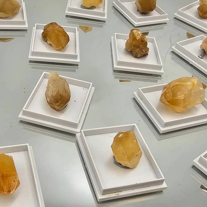 Limonit / Goldener Heiler Quarzpunkt für den Großhandel von Distinction Crystals