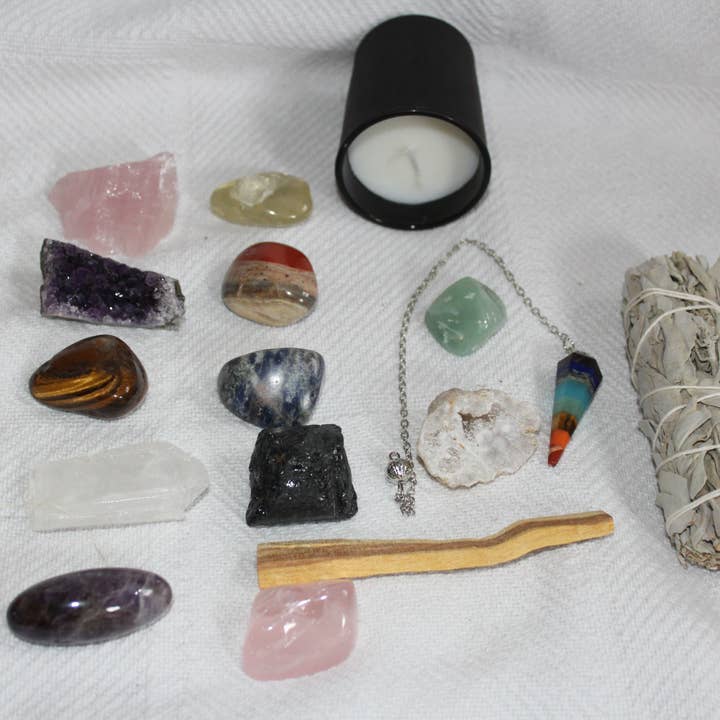 WHOLIFECO - Venta al por mayor Artículo de meditación - Caja espiritual premium para meditación | Kit de cristales de sanación Reiki6