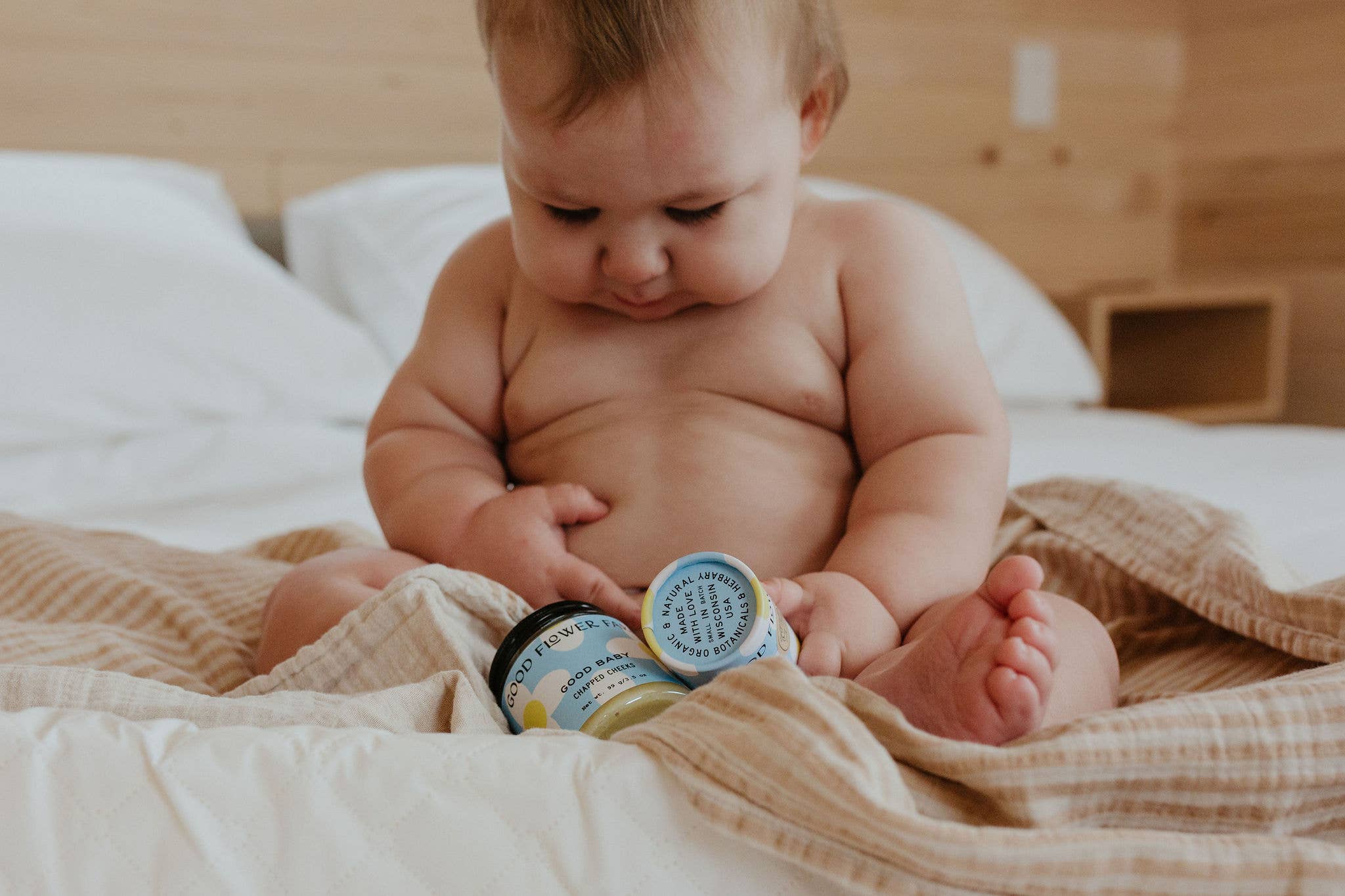 Good Flower Farm - Wholesale Diaper Cream - Good Baby Chapped Cheeks Natural Diaper Balm / 3.5 oz 👶5