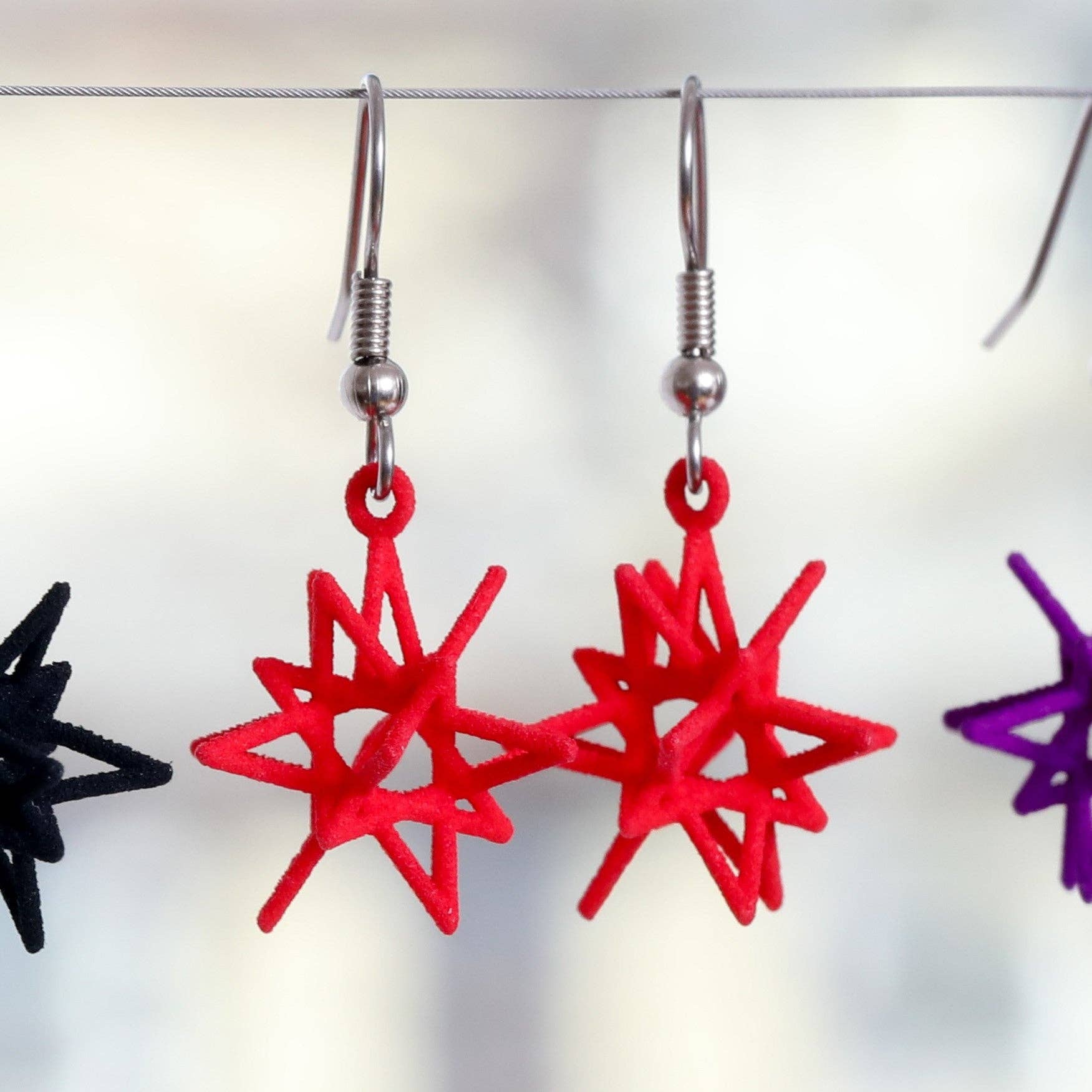 Hanusa Design - Wholesale Dangle Earrings - Starry Knight Earrings (Nylon)11