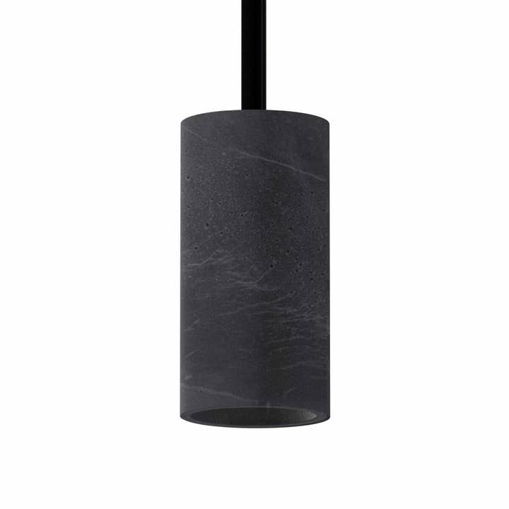 Lampe suspendue « Nara13" lampe en béton GU10 noire pour la vente par TIVENDIS