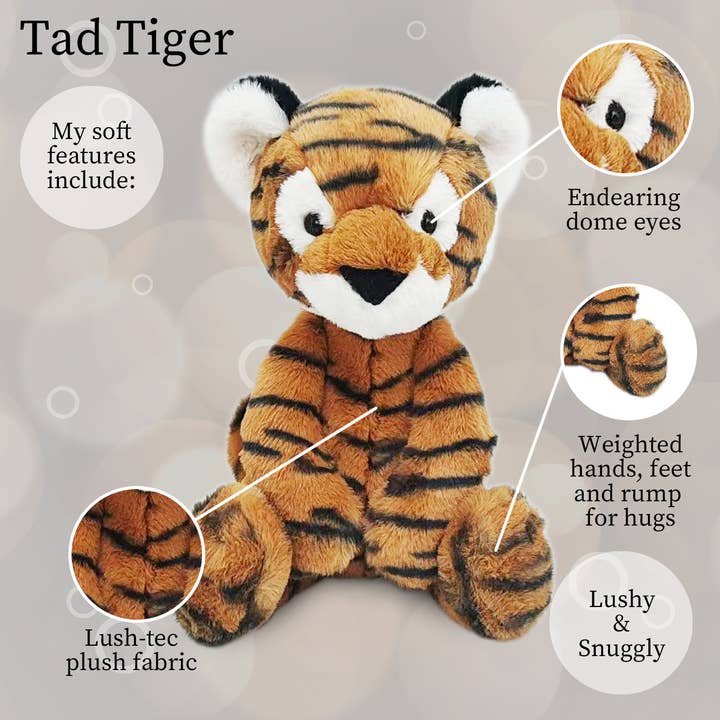 Beverly Hills Teddy Bear Company - Wholesale Stuffed/Plush Toy - Kids & Baby - World's Softest Lushee 16 inch - Tad Tiger Plush Toy1
