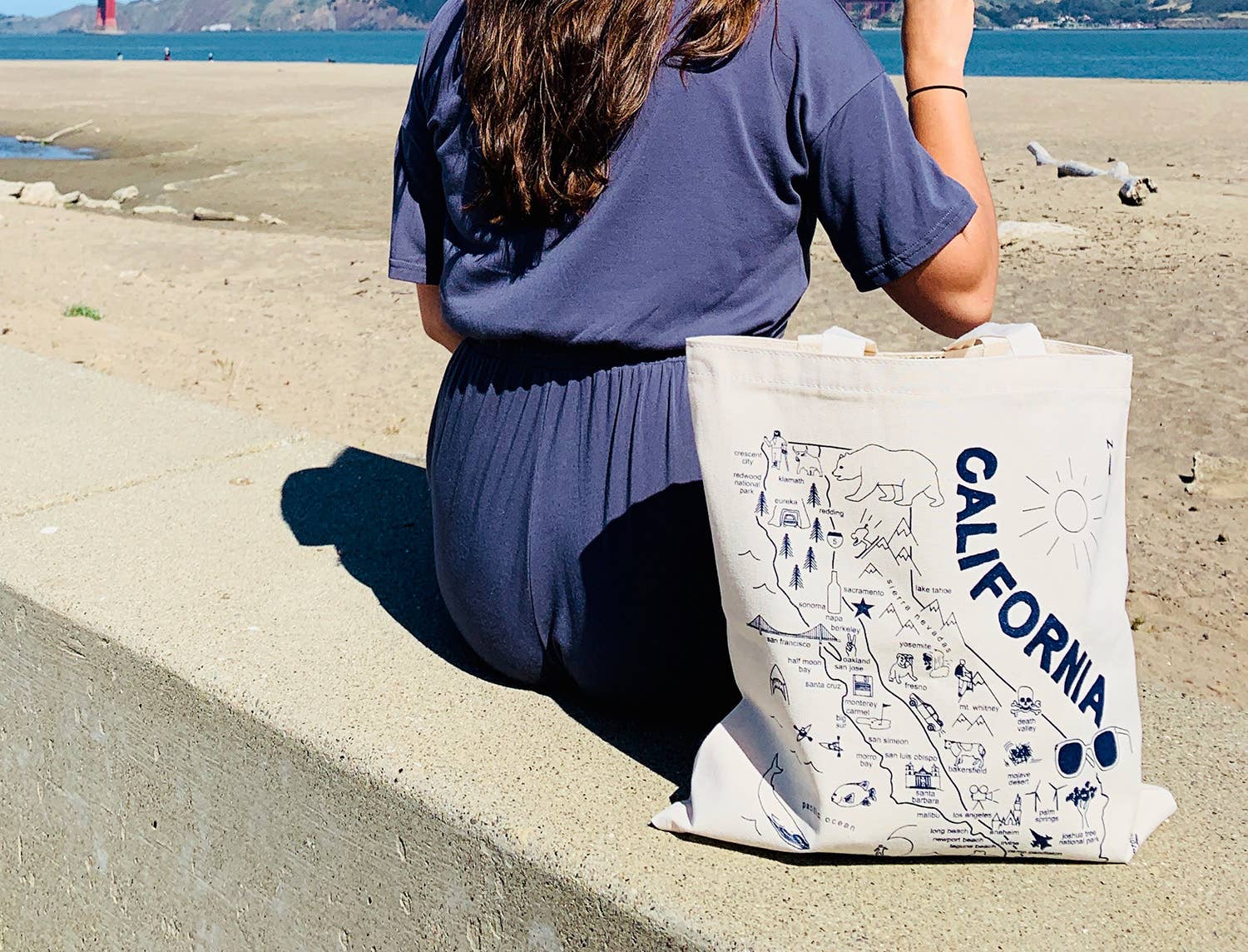 Maptote – Saco de mercearia/compras por atacado – Sacola de supermercado da Califórnia1