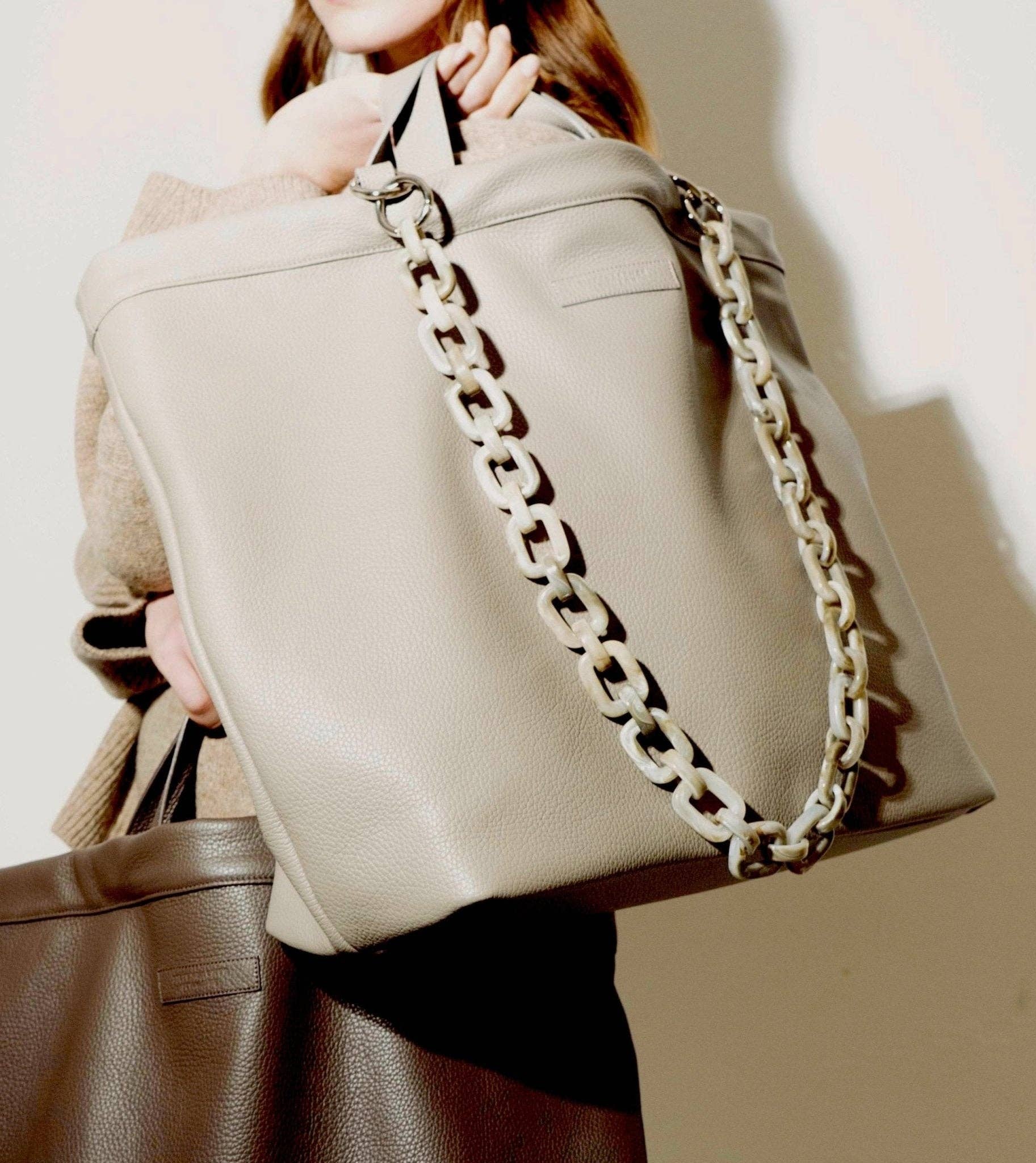 TIEFENBACHER LEHMANN - Wholesale Tote Bag - Women's - TOTE BAG maxi - taupe7