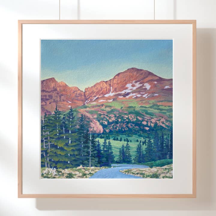 Mont Bierstadt // Impression d'art de montagne du Colorado pour la vente par Alexandra's Art and Studio