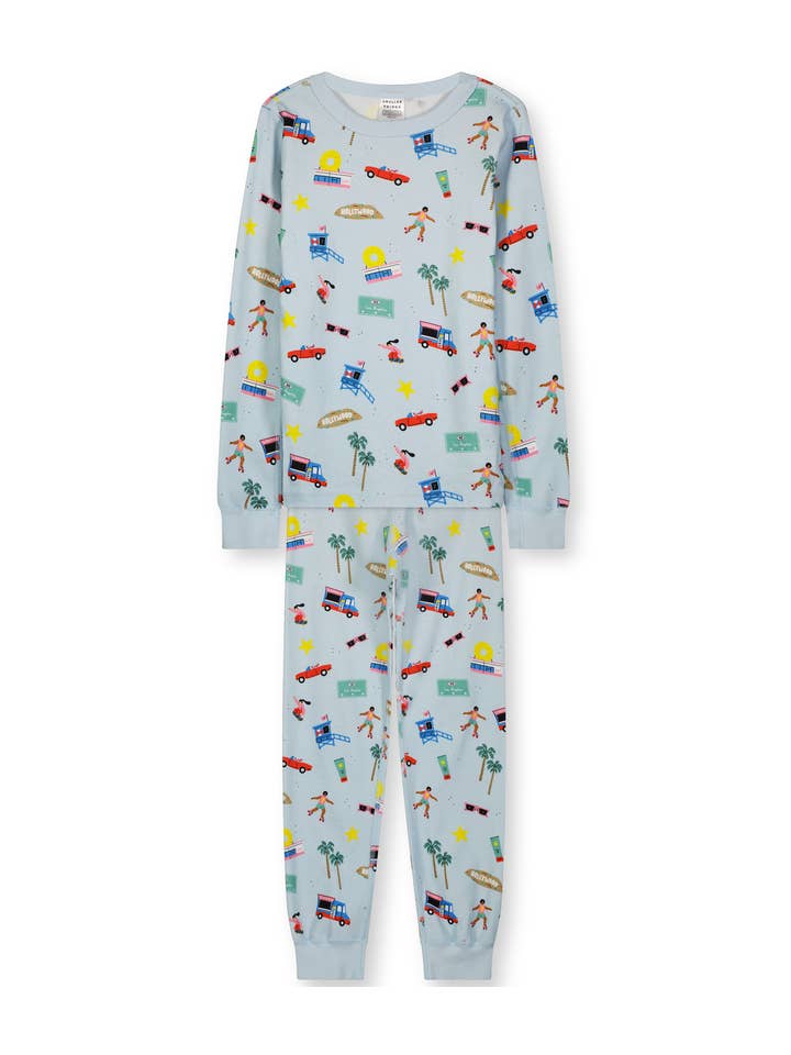 SMALLER THINGS - Vente Haut et bas de pyjama – enfant - Bonne nuit, Los Angeles 🌴2