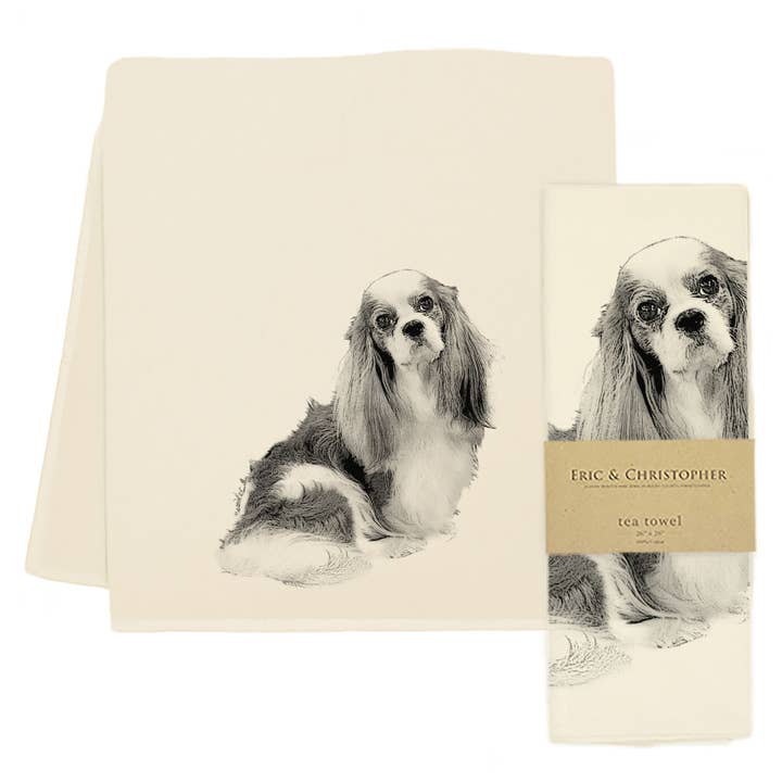 Cavalier King Charles Tea Towel for wholesale by Eric & Christopher