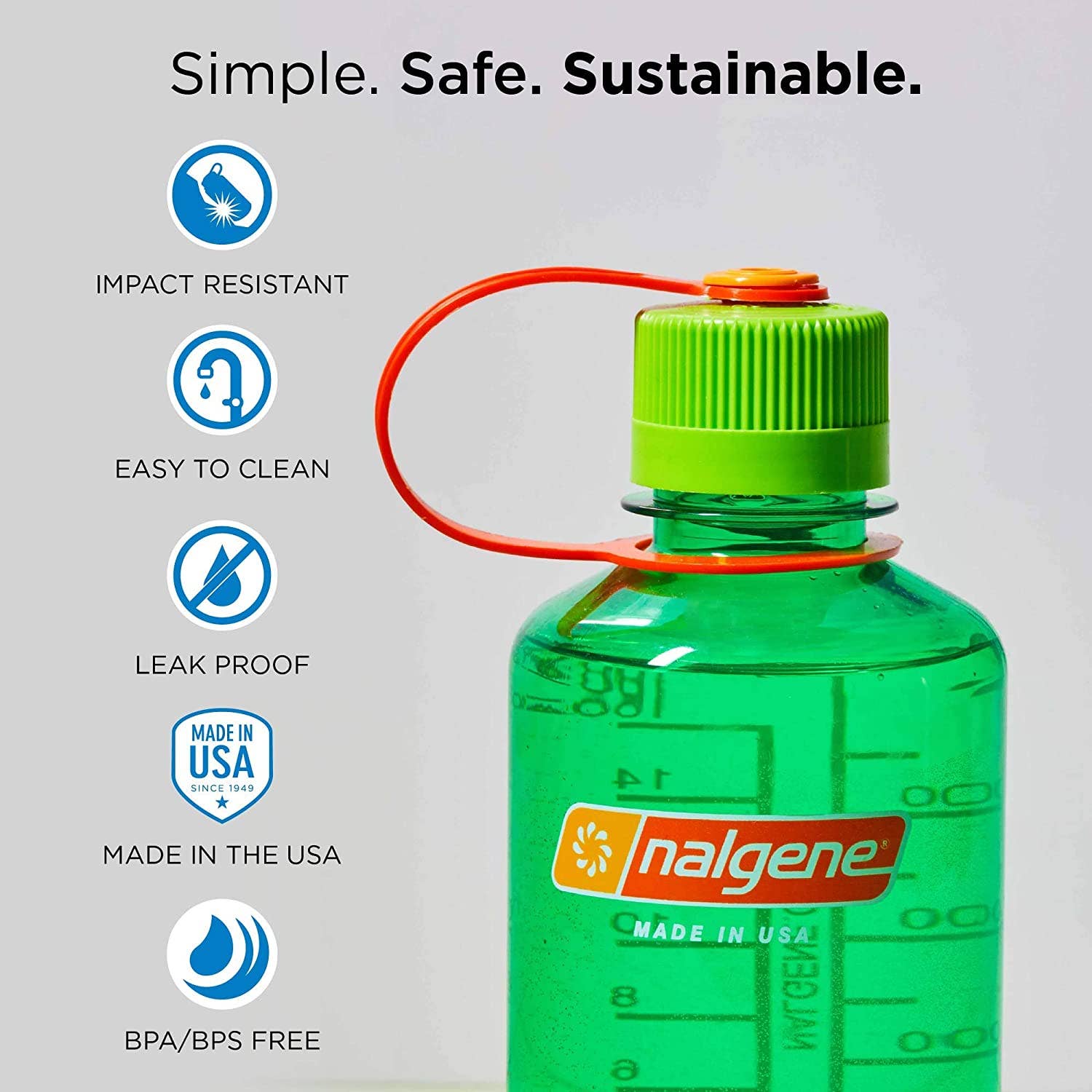 One Bay Distribution - Wholesale Water Bottle - Nalgene 32oz Narrow Mouth Sustain Bottle - 50% Recycled21