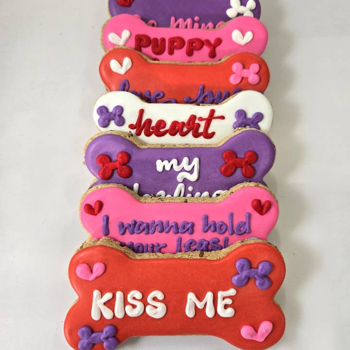 Valentine - Large Message Bones for wholesale by The Doggie Express